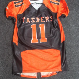 Home Orange and charcoal Tasders team uniform jersey
