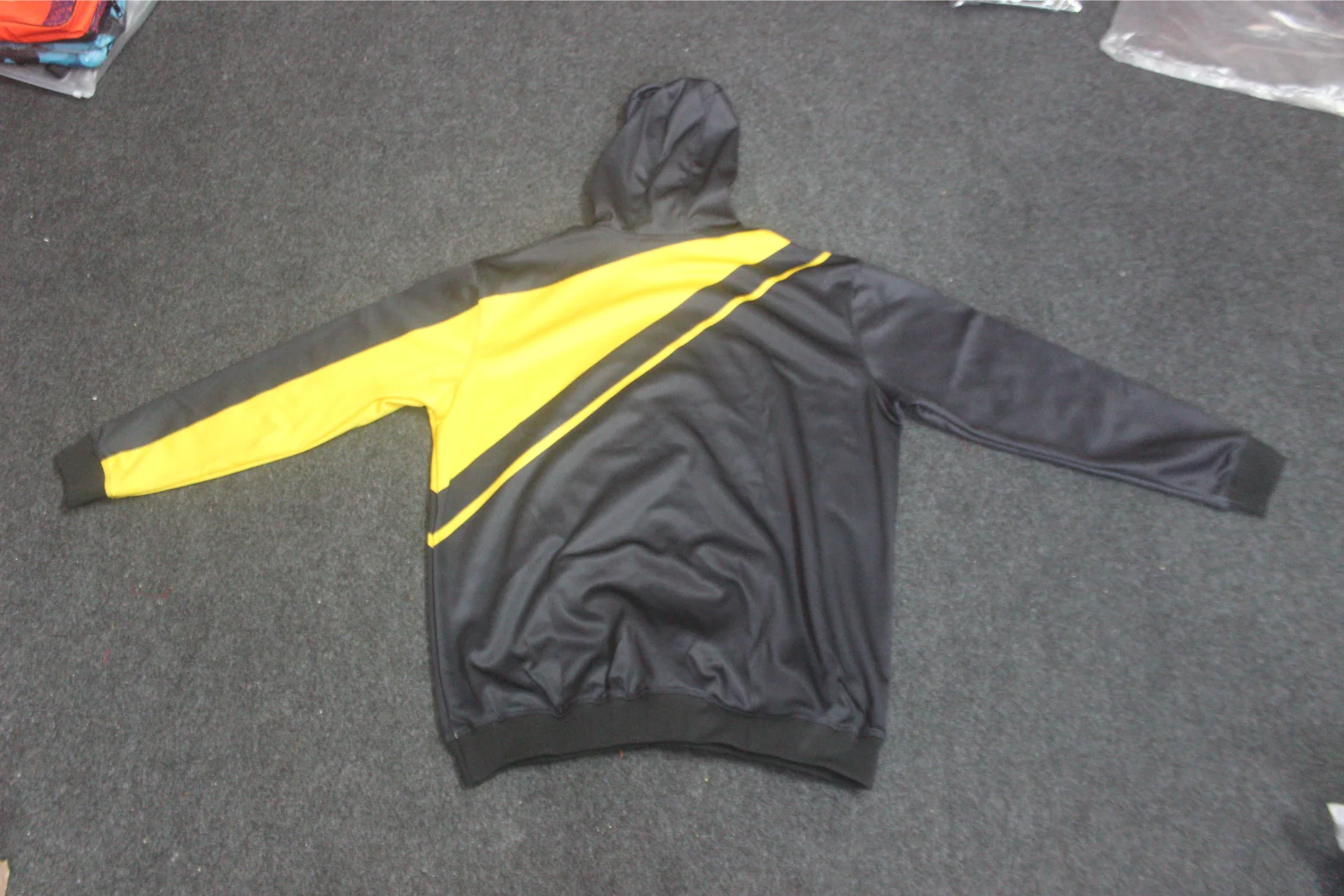 tracksuit jacket original Black and yellow Tasders tracksuit jacket